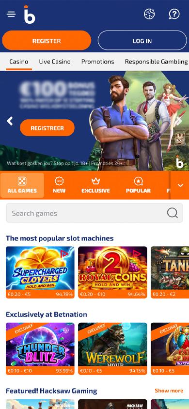 Betnation Casino Screenshot