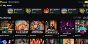 F7 live casino section