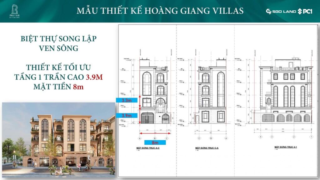 phân khu hoàng giang villas dự án phú thị riverside gia lâm