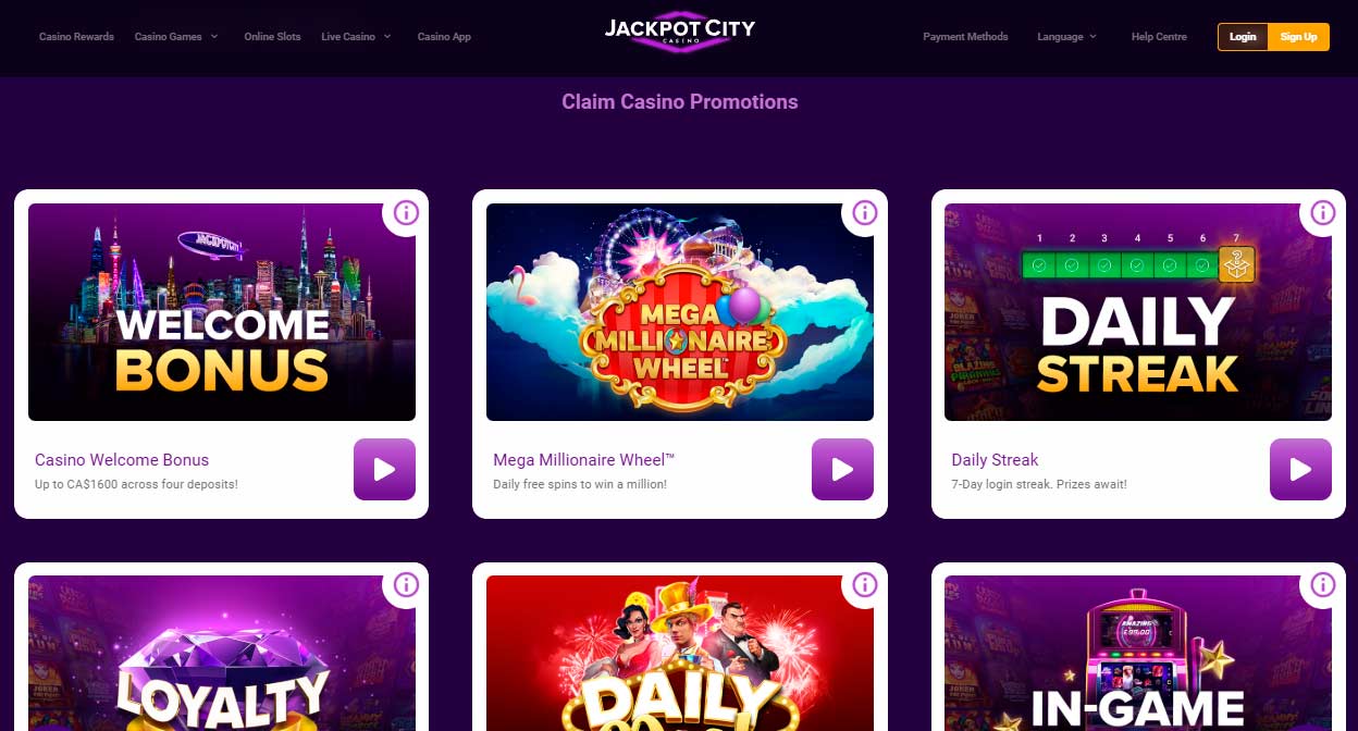 Jackpot City Casino Promotions