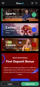 Librabet Casino Homepage