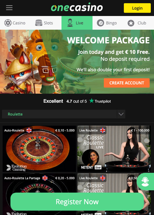 One casino iPad app